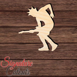 Rockstar 001 Shape Cutout in Wood, Acrylic or Acrylic Mirror - Signature Cutouts