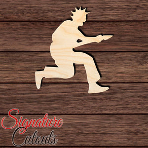 Rockstar 002 Shape Cutout in Wood, Acrylic or Acrylic Mirror - Signature Cutouts