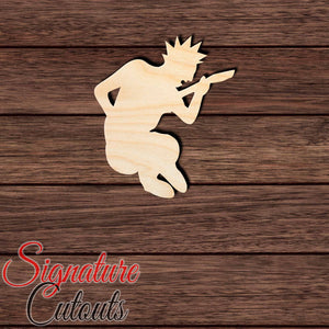 Rockstar 003 Shape Cutout in Wood, Acrylic or Acrylic Mirror - Signature Cutouts