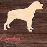 Rottweiler Shape Cutout in Wood, Acrylic or Acrylic Mirror - Signature Cutouts