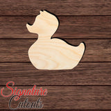 Rubber Duck 001 Shape Cutout in Wood, Acrylic or Acrylic Mirror - Signature Cutouts