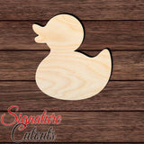 Rubber Duck 003 Shape Cutout in Wood