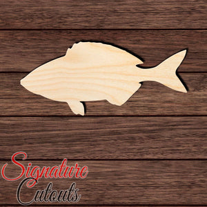Saddled Seabream Fish Shape Cutout in Wood, Acrylic or Acrylic Mirror - Signature Cutouts
