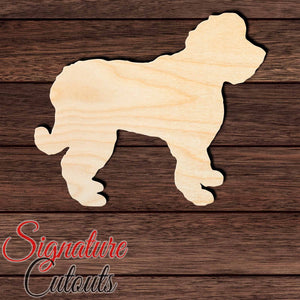 Saint Berdoodle Shape Cutout in Wood, Acrylic or Acrylic Mirror - Signature Cutouts
