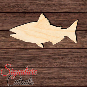 Salmon Chinook 002 Shape Cutout in Wood, Acrylic or Acrylic Mirror - Signature Cutouts