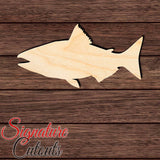 Salmon Chinook 002 Shape Cutout in Wood