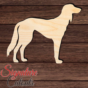 Saluki Shape Cutout in Wood, Acrylic or Acrylic Mirror - Signature Cutouts