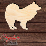 Samoyed Shape Cutout in Wood, Acrylic or Acrylic Mirror - Signature Cutouts
