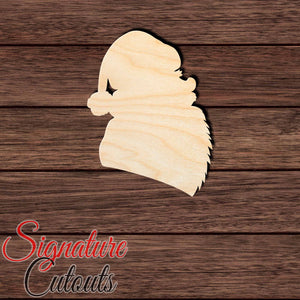 Santa 003 Shape Cutout in Wood, Acrylic or Acrylic Mirror - Signature Cutouts