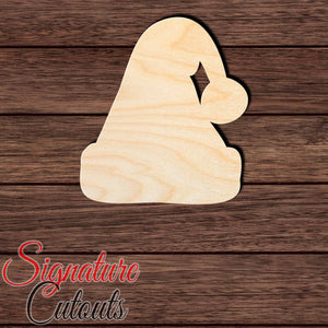 Santa Claus Hat 001 Shape Cutout in Wood, Acrylic or Acrylic Mirror - Signature Cutouts