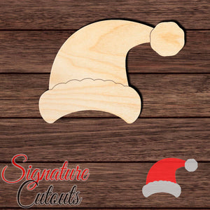 Santa Claus Hat 004 Shape Cutout in Wood, Acrylic or Acrylic Mirror Craft Shapes & Bases Signature Cutouts 