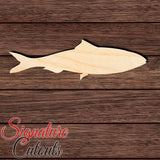 Sardine Fish Shape Cutout in Wood, Acrylic or Acrylic Mirror - Signature Cutouts