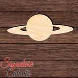 Saturn 003 Shape Cutout in Wood, Acrylic or Acrylic Mirror - Signature Cutouts