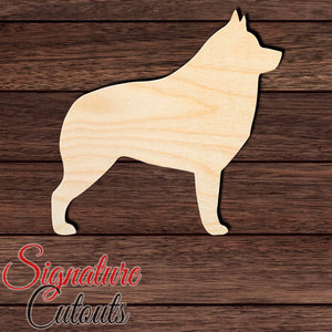 Schipperke Shape Cutout in Wood, Acrylic or Acrylic Mirror - Signature Cutouts