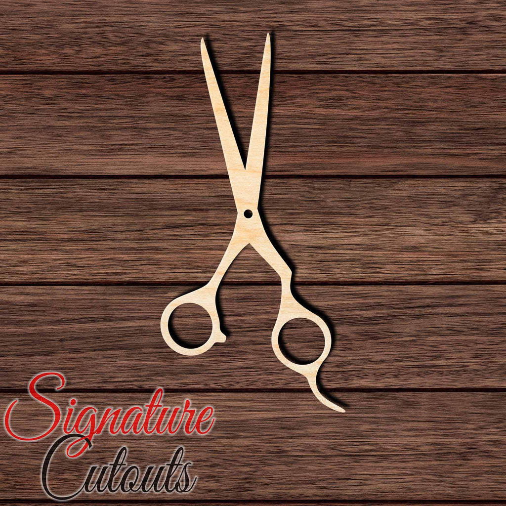 Scissors 002 Shape Cutout in Wood, Acrylic or Acrylic Mirror Craft Shapes & Bases Signature Cutouts 