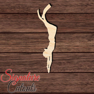 Scuba Diver 006 Shape Cutout in Wood, Acrylic or Acrylic Mirror - Signature Cutouts