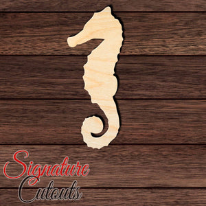 Seahorse 001 en Shape Cutout in Wood, Acrylic or Acrylic Mirror - Signature Cutouts