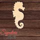 Seahorse 002 en Shape Cutout in Wood, Acrylic or Acrylic Mirror - Signature Cutouts