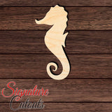 Seahorse 003 en Shape Cutout in Wood, Acrylic or Acrylic Mirror - Signature Cutouts