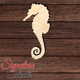 Seahorse 004 en Shape Cutout in Wood, Acrylic or Acrylic Mirror - Signature Cutouts