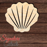 Seashell 001 Shape Cutout in Wood, Acrylic or Acrylic Mirror - Signature Cutouts