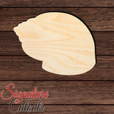 Seashell 004 Shape Cutout in Wood, Acrylic or Acrylic Mirror - Signature Cutouts