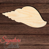 Seashell 006 Shape Cutout in Wood
