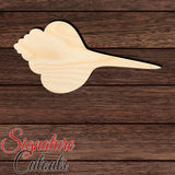 Seashell 007 Shape Cutout in Wood, Acrylic or Acrylic Mirror - Signature Cutouts