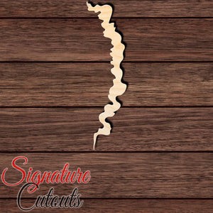 Seaweed 002 Shape Cutout in Wood, Acrylic or Acrylic Mirror - Signature Cutouts