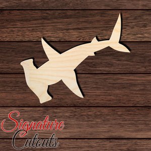 Shark 001 Shape Cutout in Wood, Acrylic or Acrylic Mirror - Signature Cutouts