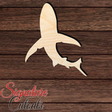 Shark 003 Shape Cutout in Wood, Acrylic or Acrylic Mirror - Signature Cutouts