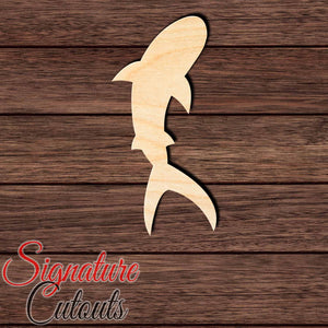 Shark 007 Shape Cutout in Wood, Acrylic or Acrylic Mirror - Signature Cutouts