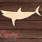 Shark 008 Shape Cutout in Wood