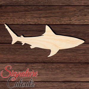 Shark 009 Shape Cutout in Wood, Acrylic or Acrylic Mirror - Signature Cutouts