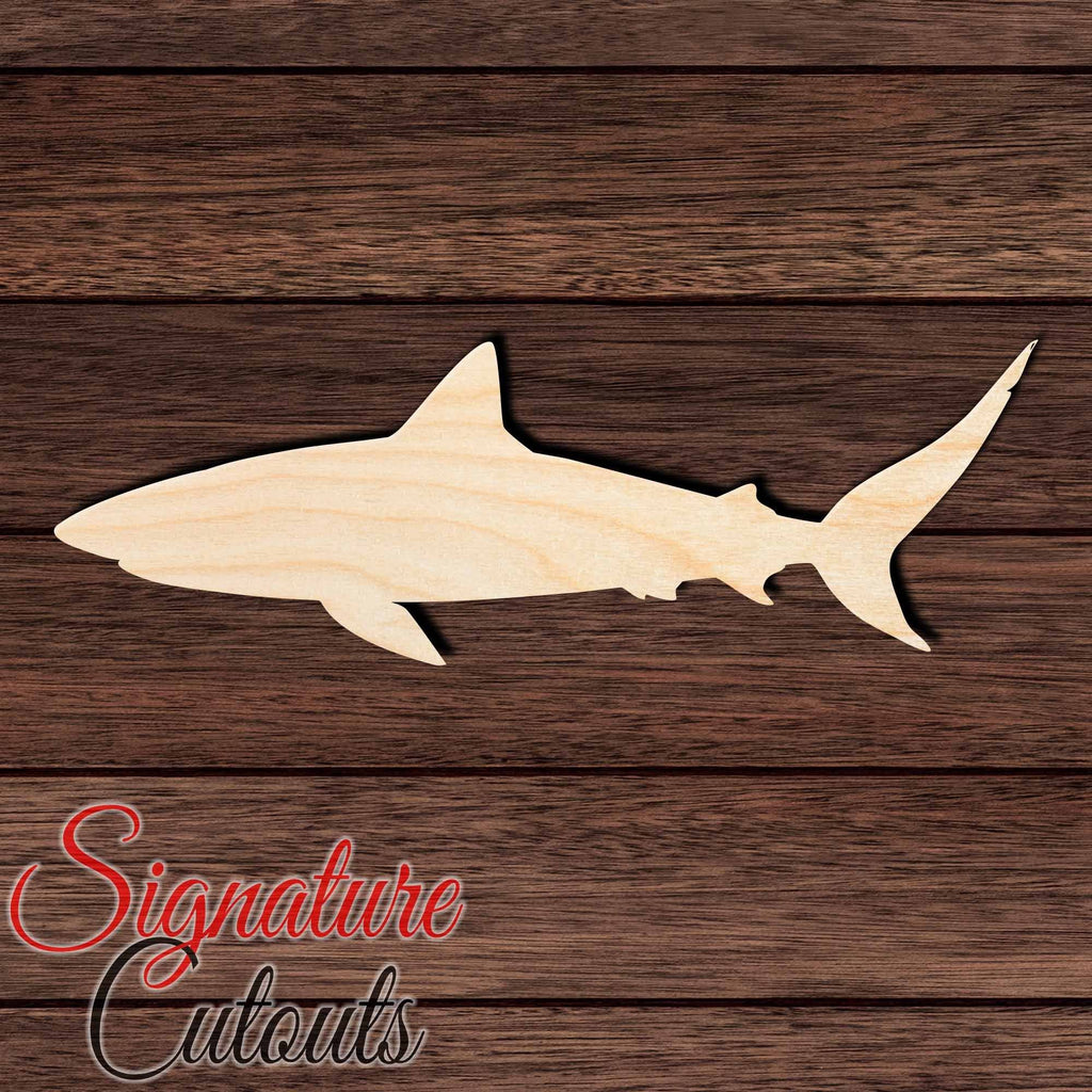Shark 012 Shape Cutout in Wood, Acrylic or Acrylic Mirror - Signature Cutouts