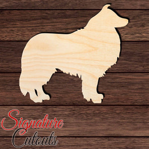 Shetland Sheepdog Shape Cutout in Wood, Acrylic or Acrylic Mirror - Signature Cutouts