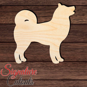 Shiba Inu Shape Cutout in Wood, Acrylic or Acrylic Mirror - Signature Cutouts
