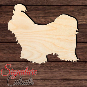 Shih-tzu Shape Cutout in Wood, Acrylic or Acrylic Mirror - Signature Cutouts