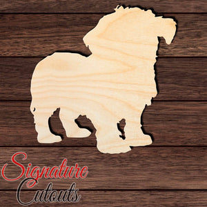 Shorkie Shape Cutout in Wood, Acrylic or Acrylic Mirror - Signature Cutouts