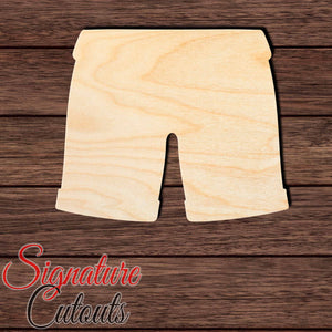 Shorts 001 Shape Cutout in Wood, Acrylic or Acrylic Mirror Craft Shapes & Bases Signature Cutouts 