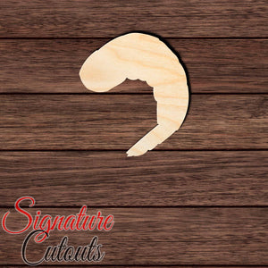 Shrimp 001 Shape Cutout in Wood, Acrylic or Acrylic Mirror - Signature Cutouts