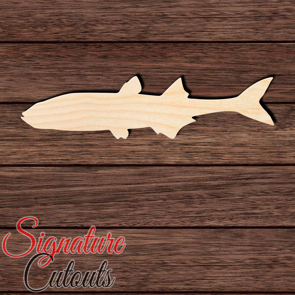 Silverside Fish en Shape Cutout in Wood, Acrylic or Acrylic Mirror - Signature Cutouts