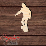 Skater 001 Shape Cutout in Wood