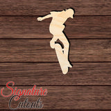 Skater 002 Shape Cutout in Wood, Acrylic or Acrylic Mirror - Signature Cutouts
