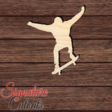 Skater 003 Shape Cutout in Wood, Acrylic or Acrylic Mirror - Signature Cutouts