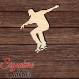 Skater 006 Shape Cutout in Wood, Acrylic or Acrylic Mirror - Signature Cutouts