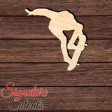 Skater 007 Shape Cutout in Wood, Acrylic or Acrylic Mirror - Signature Cutouts