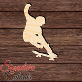 Skater 008 Shape Cutout in Wood, Acrylic or Acrylic Mirror - Signature Cutouts
