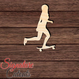 Skater 009 Shape Cutout in Wood