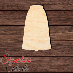 Skirt 001 Shape Cutout in Wood, Acrylic or Acrylic Mirror - Signature Cutouts